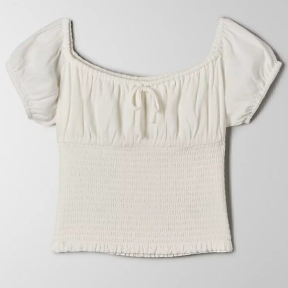 ARITZIA WILFRED COCKTAIL TOP IN XS LT BIRCH - Picture 3 of 7